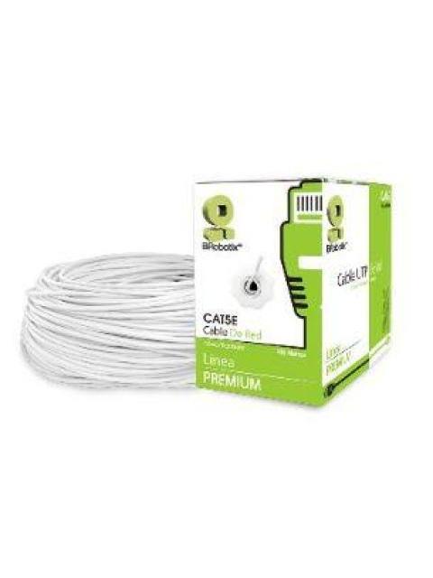 BOBINA CAT 5E BROBOTIX 400052B 100 M BLANCO INTERIOR CAT5E CCA - Image 4