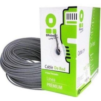 BOBINA DE CABLE BROBOTIX GRIS 062410 100M CAT6