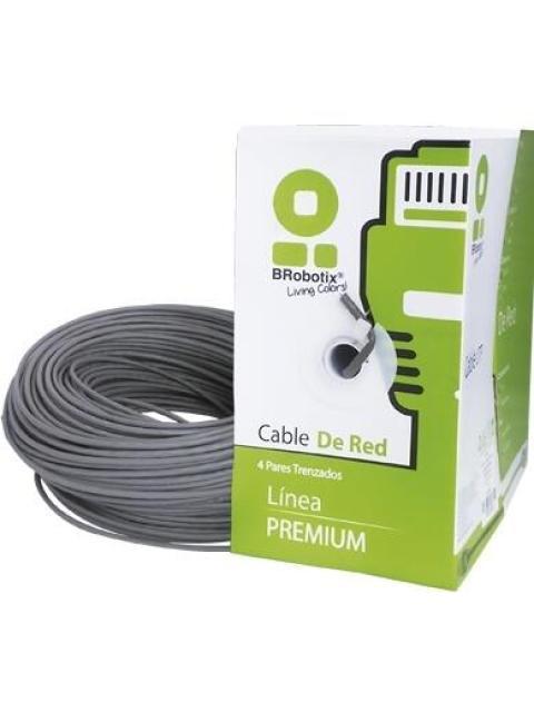 BOBINA UTP CAT6 305 M INTERIOR GRIS CCA BROBOTIX 062435