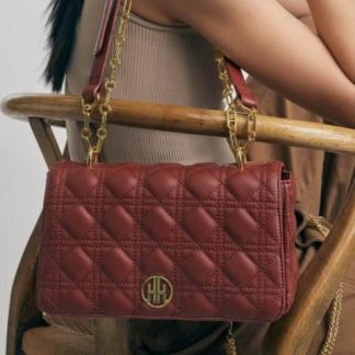 BOLSA CAPITONADA ROJO LADRILLO HOLLY LAND