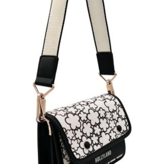 BOLSA CROSSBODY ESTAMPADO FLORES NEGRO HOLLY LAND