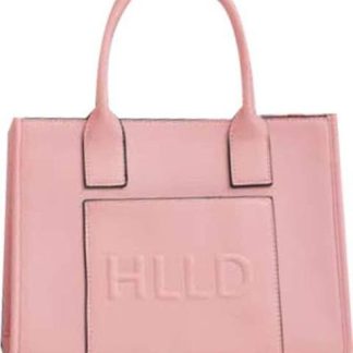 BOLSA SATCHEL CON RELIEVE ROSA HOLLY LAND