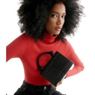 BOLSO MINI CON PEDRERIA NEGRO VI LINE