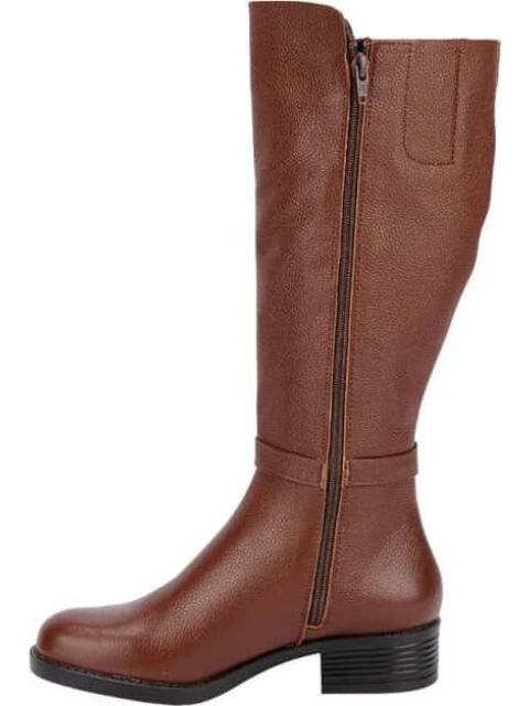 BOTA ALTA DE PIEL COGNAC VIVIS SHOES - Image 5