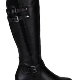 BOTA ALTA DE PIEL NEGRO VIVIS SHOES
