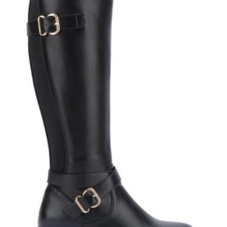 BOTA ALTA HEBILLA METALICA NEGRO TIERRA BENDITA