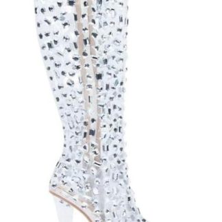 BOTA ALTA MICA CON PEDRERIA NEUTRAL THALIA SODI