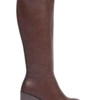 BOTA ALTA TACON CUADRADO CAFE TIERRA BENDITA