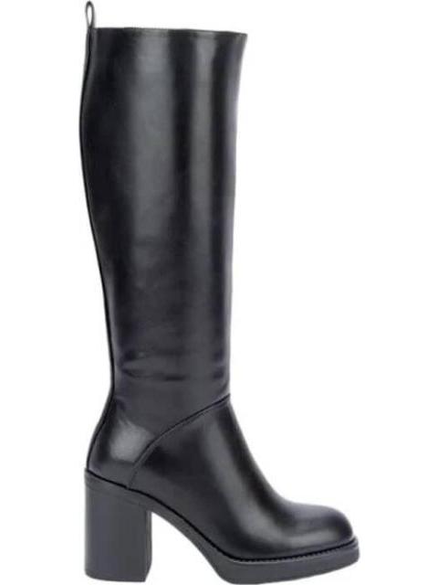 BOTA ALTA TACON CUADRADO NEGRO TIERRA BENDITA