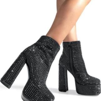 BOTA ANTE CON PEDRERIA NEGRO BELINDA PEREGRIN