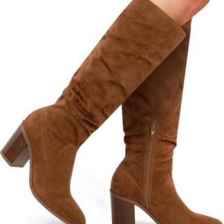 BOTA ANTE TUBO CON ARRUGA CAMEL TIERRA BENDITA