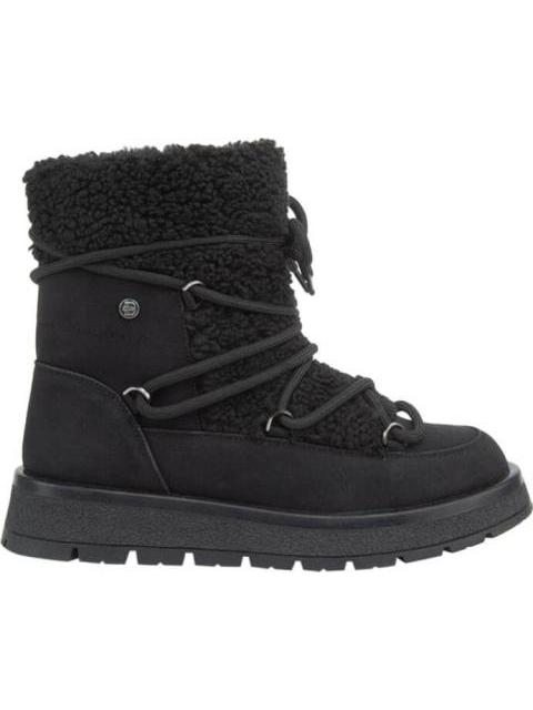 BOTA BORREGA CON CORDONES NEGRO BELINDA PEREGRIN