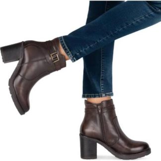 BOTA CASUAL DE PIEL CAFE VIVIS SHOES