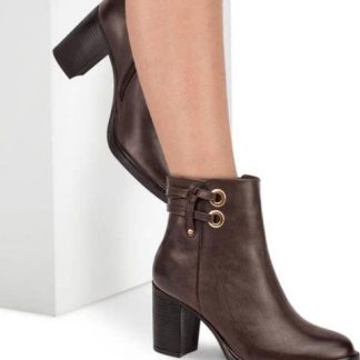 BOTA CASUAL DE PIEL CAFE VIVIS SHOES