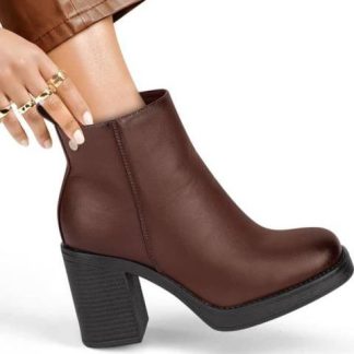 BOTA CASUAL TACON ANCHO CAFE SAO PAULO