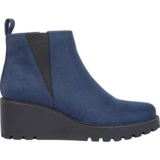 BOTA CASUAL TACON CUÑA AZUL MARINO VI LINE