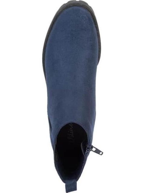 BOTA CASUAL TACON CUÑA AZUL MARINO VI LINE - Image 3