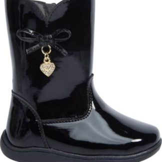 BOTA CHAROL CON MOÑO NEGRO VIVIS SHOES KIDS