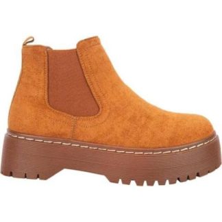 BOTA CHELSEA CON PLATAFORMA CAMEL GOODYEAR