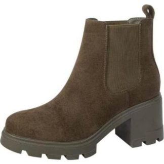 BOTA CHELSEA SUELA TRACK VERDE OLIVO TIERRA BENDITA