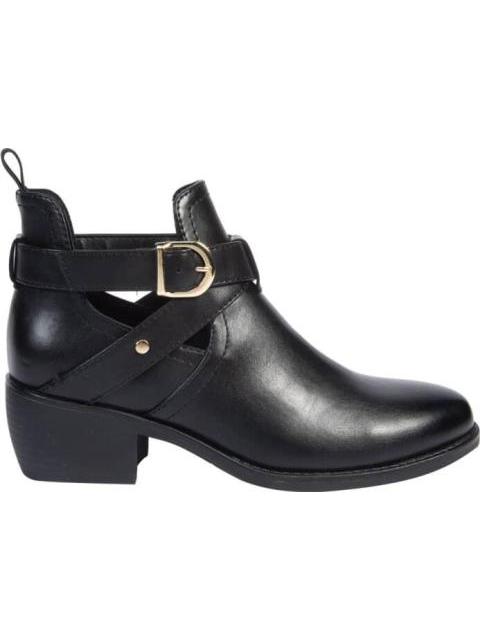 BOTA CON ABERTURA TACON BAJO NEGRO TIERRA BENDITA