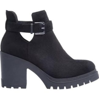 BOTA CON ABERTURA TACON MEDIO NEGRO TIERRA BENDITA