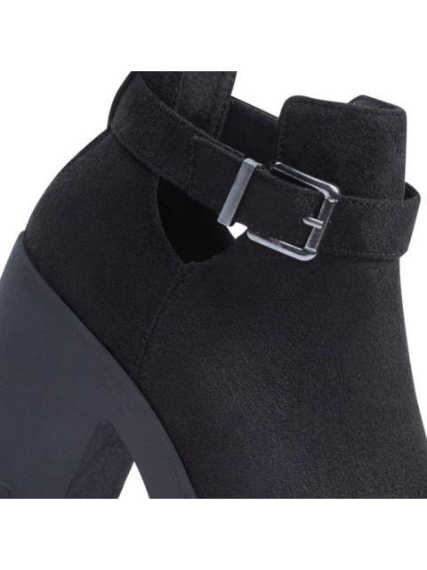 BOTA CON ABERTURA TACON MEDIO NEGRO TIERRA BENDITA - Image 6