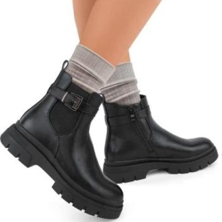 BOTA CON ELASTICO NEGRO GOODYEAR