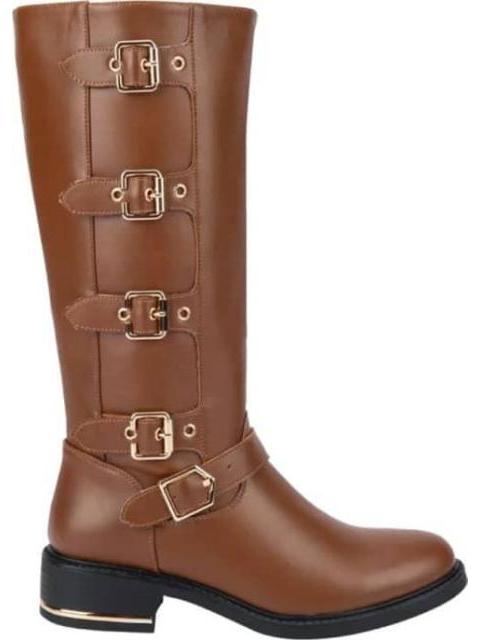 BOTA CON HEBILLAS COGNAC TIERRA BENDITA
