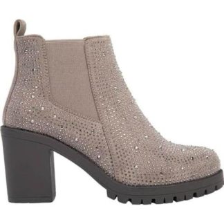 BOTA CON PEDRERIA SUELA TRACK TAUPE VI LINE