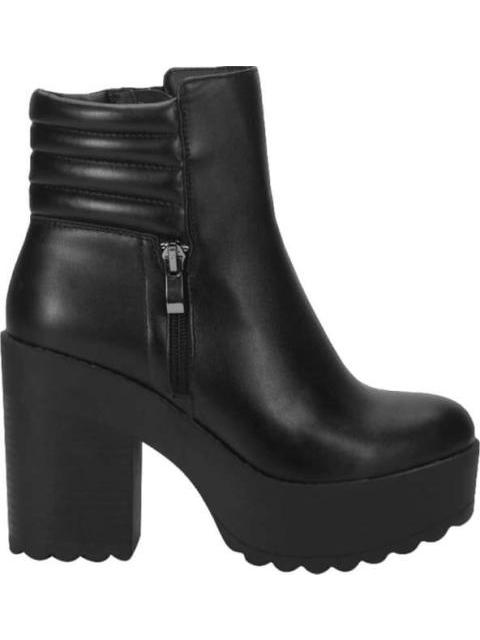 BOTA CON PLATAFORMA NEGRO TIERRA BENDITA