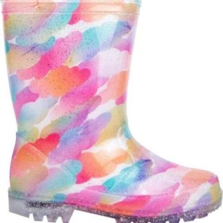 BOTA DE LLUVIA MULTICOLOR ROSA VIVIS SHOES KIDS