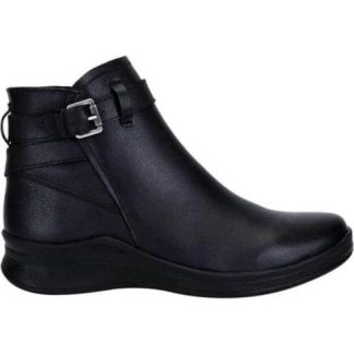 BOTA DE PIEL NEGRO SHOSH CONFORT