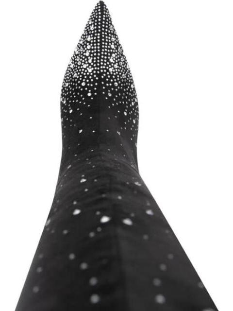 BOTA EXTRALARGA STRETCH CON PEDRERIA NEGRO BELINDA PEREGRIN - Image 3