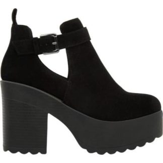 BOTA GAMUZA CON PLATAFORMA NEGRO TIERRA BENDITA