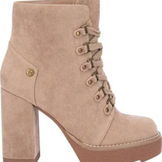 BOTA GAMUZA PLATAFORMA TRACK TAUPE BELINDA PEREGRIN