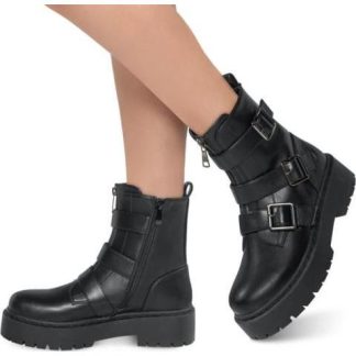 BOTA HEBILLAS SUELA TRACK NEGRO GOODYEAR