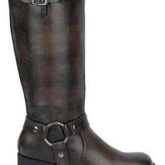 BOTA HEBILLAS TACON CUADRADO CAFE GOODYEAR