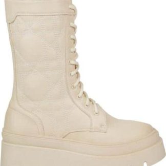 BOTA MILITAR CAPITONADA BEIGE/HUESO GOODYEAR