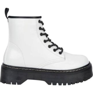 BOTA MILITAR CHAROL CON PLATAFORMA BLANCO GOODYEAR