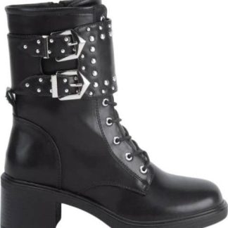 BOTA MILITAR ESTOPEROLES NEGRO BELINDA PEREGRIN