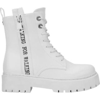 BOTA MILITAR FRASE LATERAL BLANCO BELINDA PEREGRIN