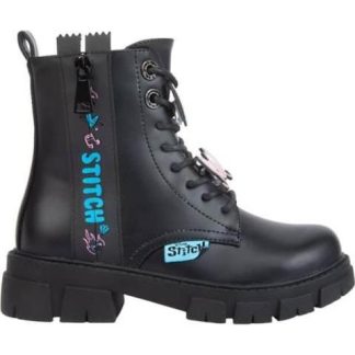 BOTA MILITAR STITCH NEGRO STITCH
