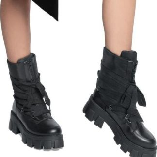 BOTA PLATAFORMA CHUNKY NEGRO BELINDA PEREGRIN