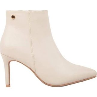 BOTA PUNTAL LISA BEIGE/HUESO YAELI