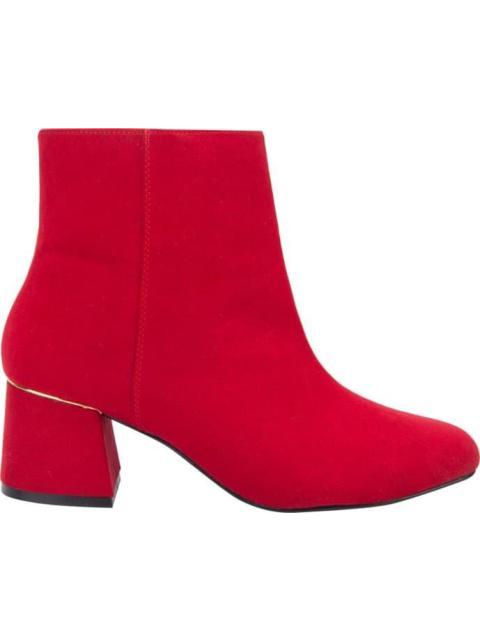 BOTA TACON ANCHO ROJO YAELI FASHION