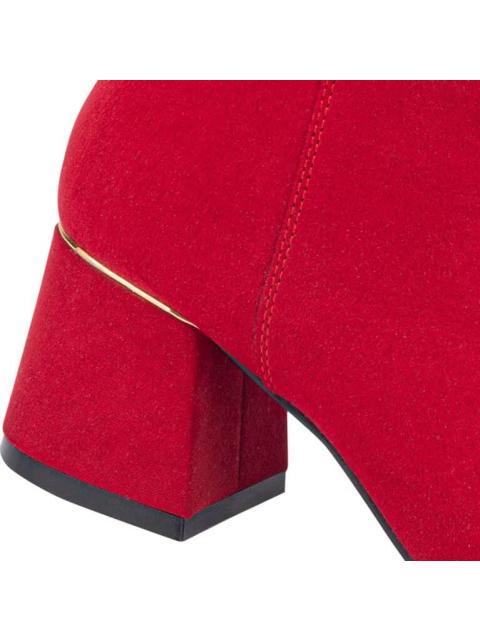 BOTA TACON ANCHO ROJO YAELI FASHION - Image 6
