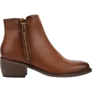 BOTA TACON BAJO COGNAC TIERRA BENDITA