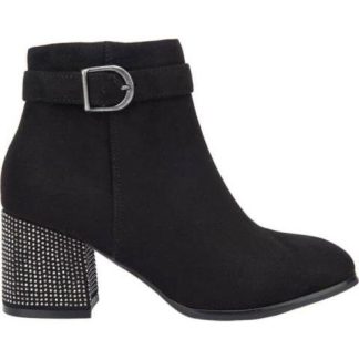 BOTA TACON CON PEDRERIA NEGRO YAELI