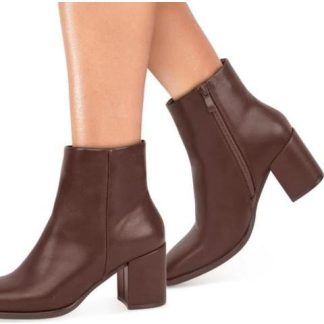 BOTA TACON CUADRADO CAFE TIERRA BENDITA